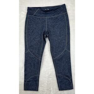 Oakley Hydrolix Capri Pants Women's Small Blue Fitted Stretch Workout Leggings
